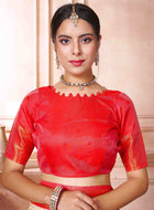 Cream Kanjivaram Silk Saree