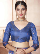 Cream Kanjivaram Silk Saree