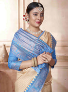 Cream_Kanjivaram_Silk_Saree