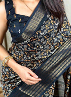 Dola Silk Saree Black