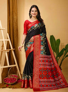 Dola Silk Saree Black