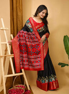 Dola Silk Saree Black