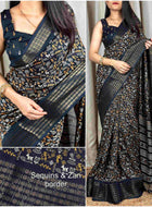 Dola Silk Saree Black