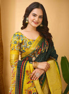 Dola Silk Saree Bottle Green