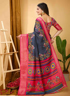 Dola Silk Saree Grey