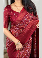 Dola Silk Saree Maroon