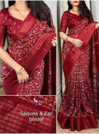 Dola Silk Saree Maroon