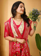 Dola Silk Saree Off White