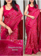 Dola Silk Saree Pink