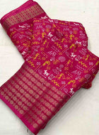 Dola Silk Saree Pink