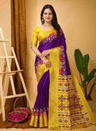 Dola Silk Saree Purple