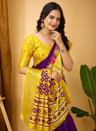 Dola Silk Saree Purple
