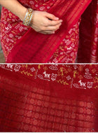 Dola Silk Saree Red