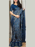 Dola Silk Saree Teal Blue