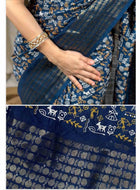Dola Silk Saree Teal Blue