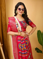 Dola Silk Saree White