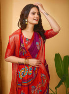 Dola Silk Saree Wine