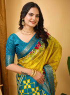 Dola Silk Saree Yellow