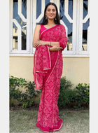 Georgette Saree Pink