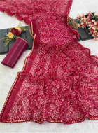 Georgette Saree Pink