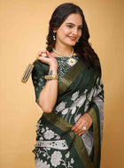 Green Handloom Cotton Saree