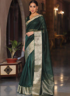 Green Organza Saree