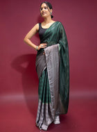 Green Ready-to-Wear Saree