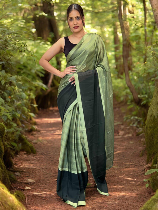 Green Ready to Wear Saree