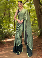 Green Ready to Wear Saree