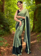 Green Ready to Wear Saree