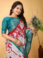 Handloom Cotton Saree Maroon