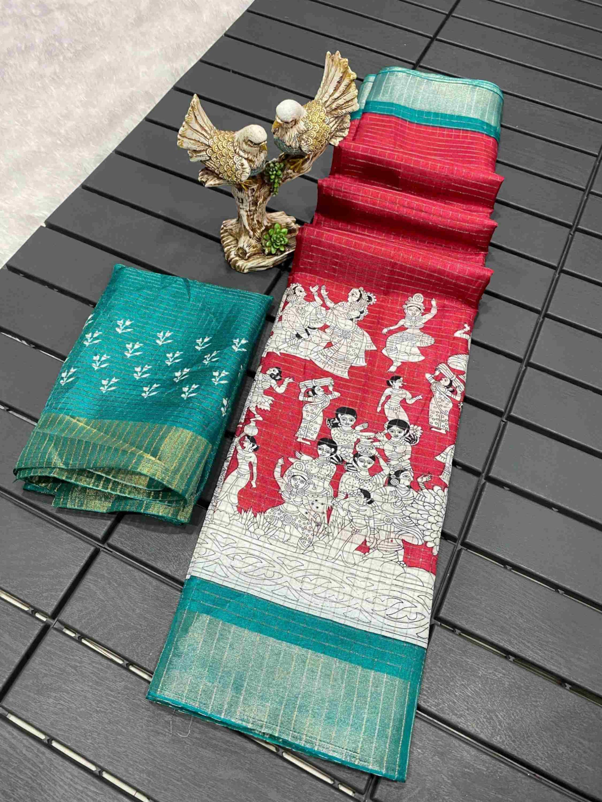 Handloom Cotton Saree Maroon