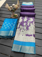 Handloom Cotton Saree Purple