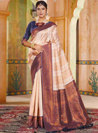Ivory Kanjivaram Silk Saree