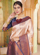Ivory Kanjivaram Silk Saree