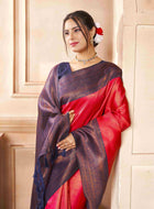 Kanchipuram Silk Saree Brick Red