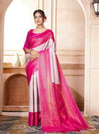 Kanchipuram Silk Saree Lavender-Pink
