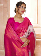 Kanchipuram Silk Saree Lavender-Pink