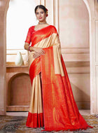 Kanchipuram Silk Saree Off White