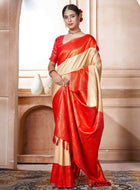 Kanchipuram Silk Saree Off White