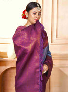 Kanchipuram Silk Saree Sky Blue