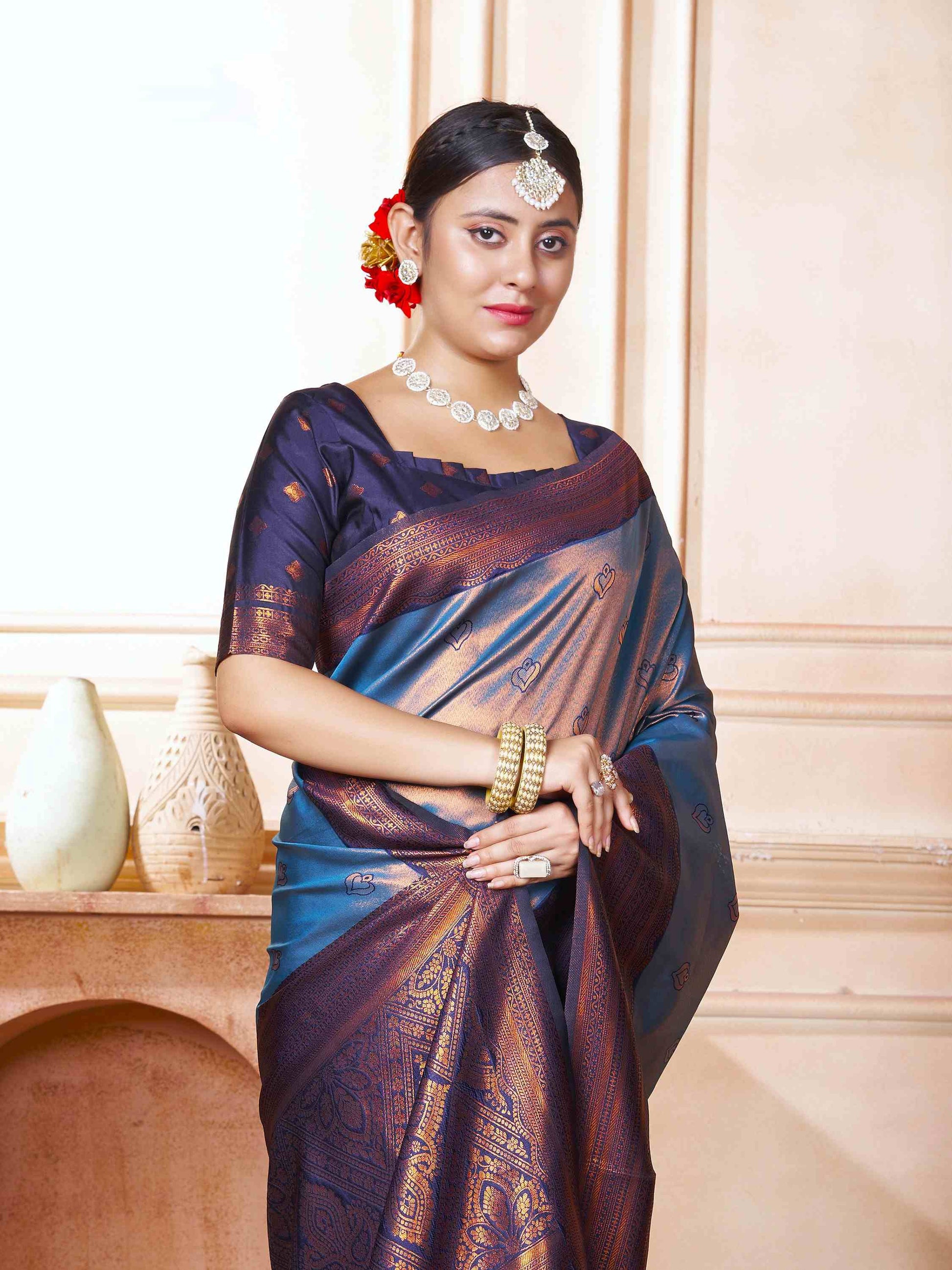 Kanjivaram Saree Blue