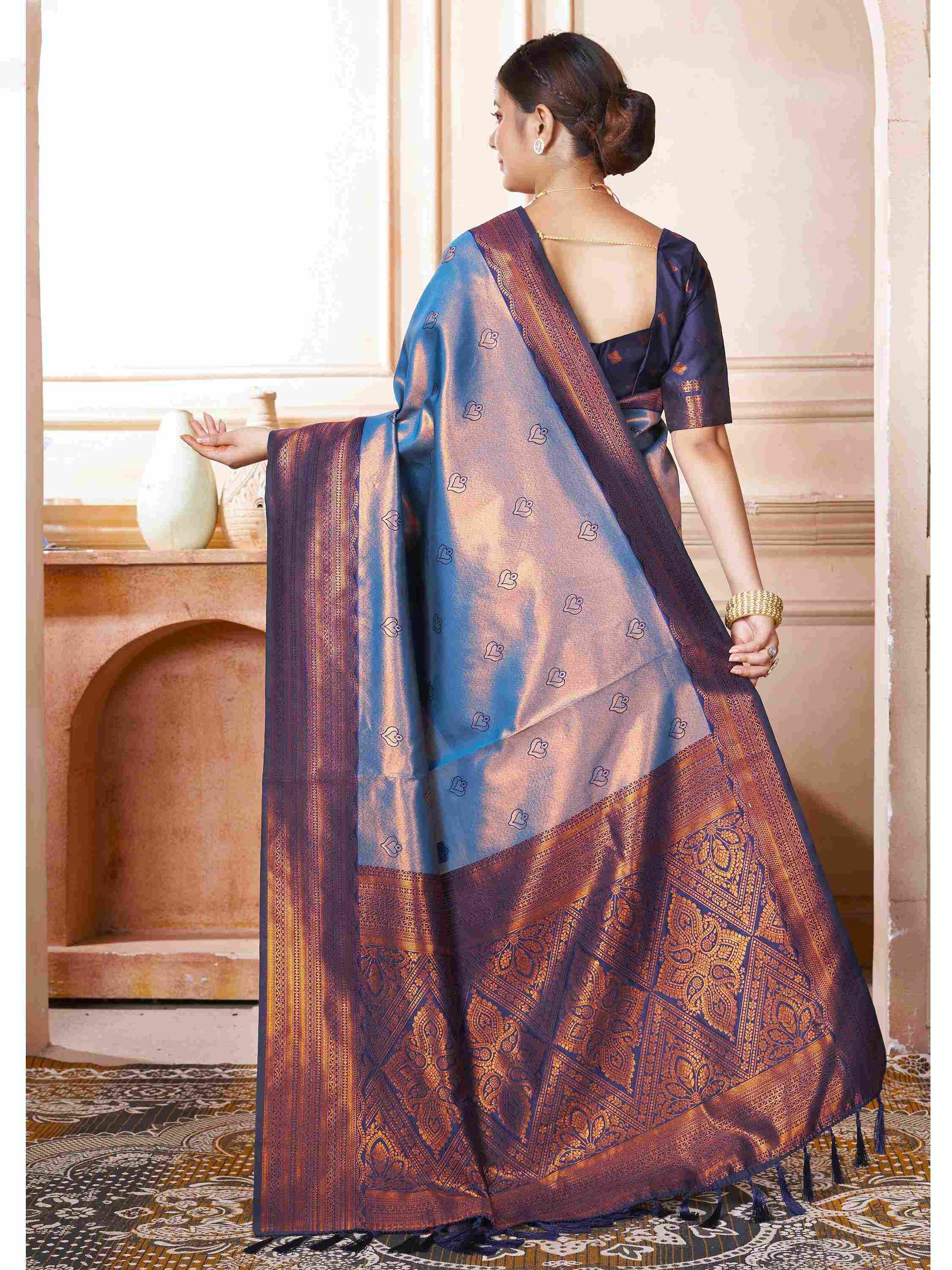 Kanjivaram Saree Blue