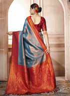 Kanjivaram Saree Turquoise