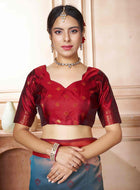 Kanjivaram Saree Turquoise