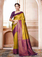 Kanjivaram Saree Yellow