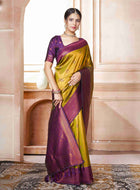 Kanjivaram Saree Yellow