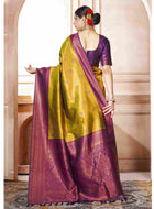 Kanjivaram Saree Yellow