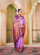 Lavender Kanjivaram Silk Saree