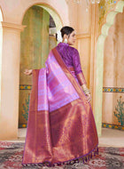 Lavender Kanjivaram Silk Saree